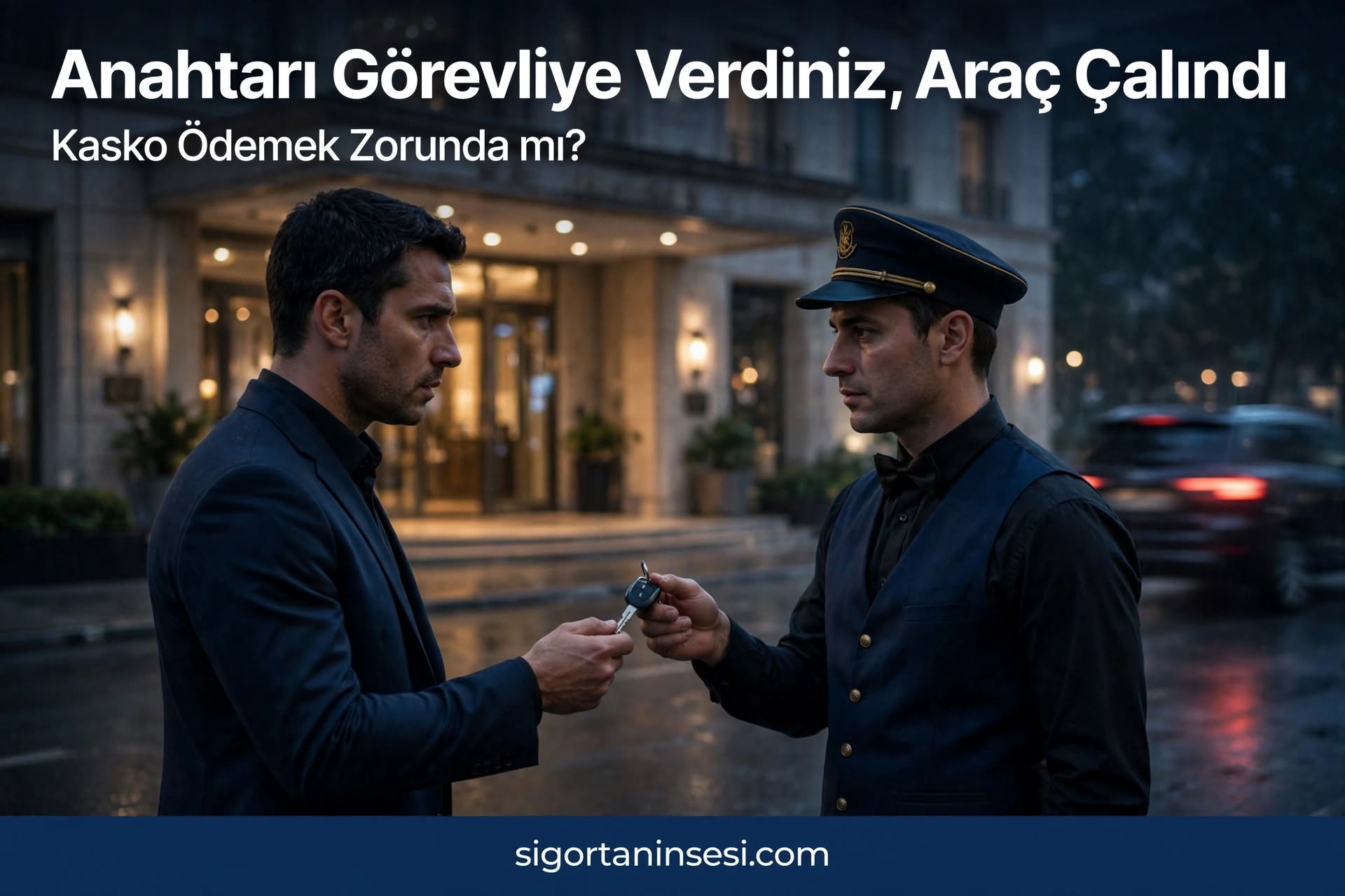 Anahtarı Görevliye Verdiniz, Araç Çalındı: Kasko Ödemek Zorunda mı?